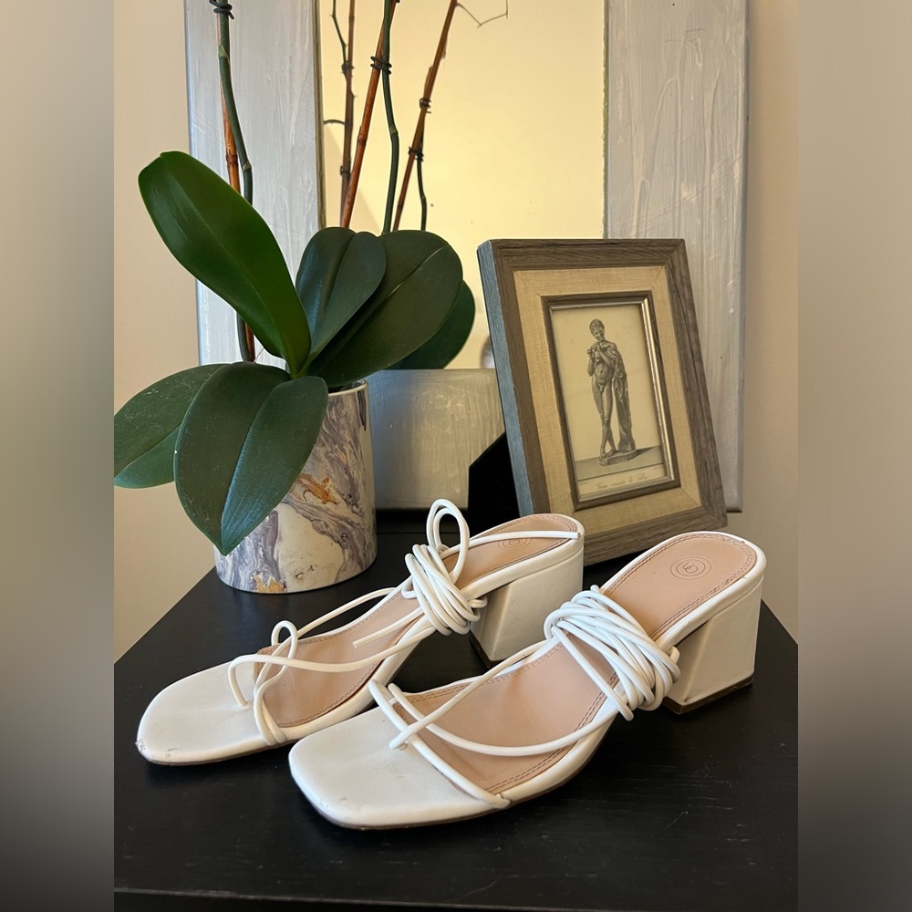 UO strappy block sandals